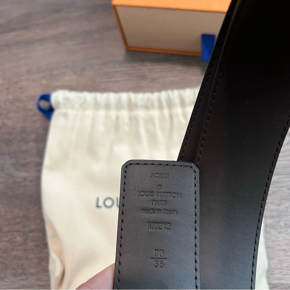 Louis Vuitton Initiales 40mm Reversible Belt 90cm 36 Monogram Checkered Damier - Picture 5 of 10